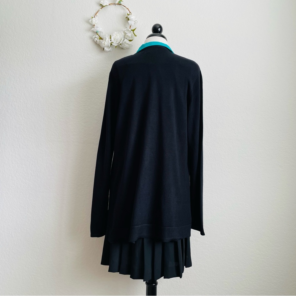 Croft & Barrow Classic Ribbed Open-Front Cardigan - Picture 6 of 8